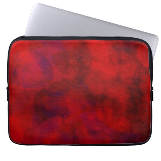 Rote Farbwatercolor-Hintergrund-abstrakter Laptopschutzhülle (Vorderseite)