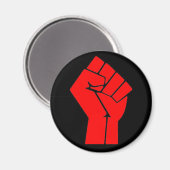 Rote Faust Magnet (Vorderseite/Rückseite)