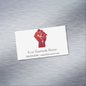 Rote Faust Magnetische Visitenkarte (Beispiel)