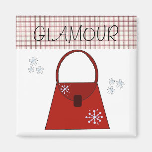 Rote Feiertags-Handtasche - Glamour Magnet