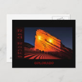 rote Felsen, COLORADO Postkarte (Vorne/Hinten)