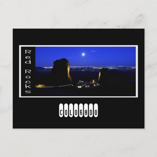 rote Felsen, COLORADO Postkarte (Vorderseite)