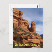 Rote Felsen-Helme, Sedona, AZ Postkarte (Vorne/Hinten)
