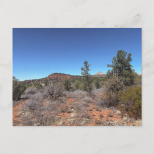 Rote Felsen Hügel Wüstenlandschaft Postkarte