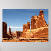 Rote Felsen im Nationalpark Arches Poster (Vorne)