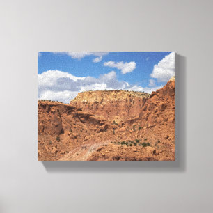 Rote Felsen in den Bergen von New Mexico 8x10 Leinwanddruck