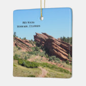 Rote Felsen in Morrison, Colorado Keramikornament (Links)