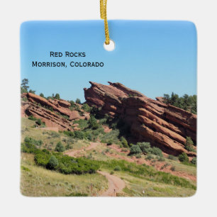 Rote Felsen in Morrison, Colorado Keramikornament