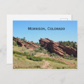 Rote Felsen in Morrison, Colorado Postkarte (Vorne/Hinten)