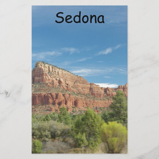 Rote Felsen in Sedona Briefpapier (Vorderseite)