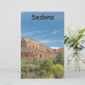 Rote Felsen in Sedona Briefpapier (Stehend Vorderseite)