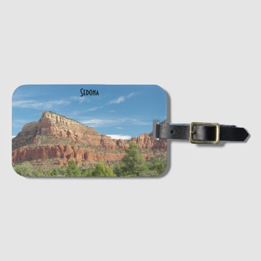 Rote Felsen in Sedona Gepäckanhänger (Vorderseite (Horizontal))