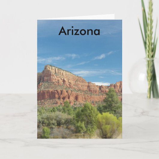 Rote Felsen in Sedona Karte (Vorderseite)