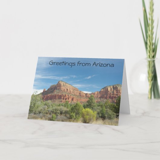 Rote Felsen in Sedona Karte (Vorderseite)