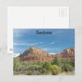 Rote Felsen in Sedona Postkarte (Vorne/Hinten)