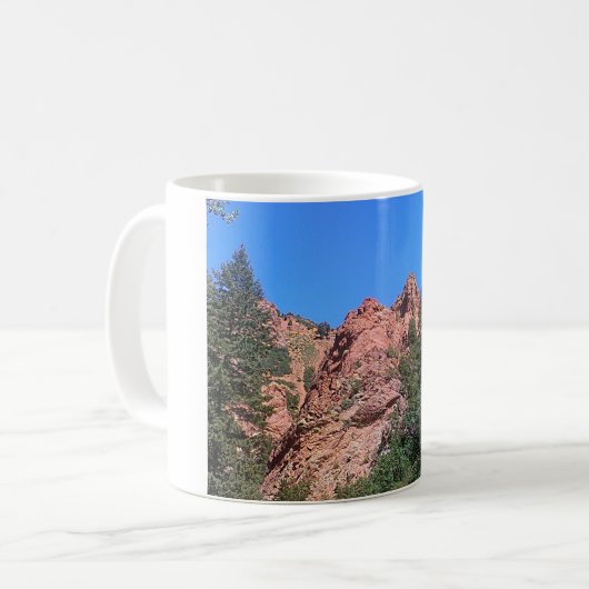 Rote Felsen Kaffeetasse (Vorderseite Links)