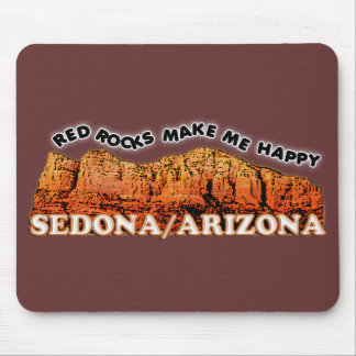 Rote Felsen machen mich glücklich Mousepad