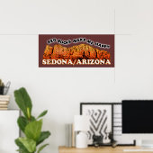 Rote Felsen machen mich glücklich Poster (Heimbüro)