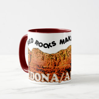 Rote Felsen machen mich glücklich Tasse