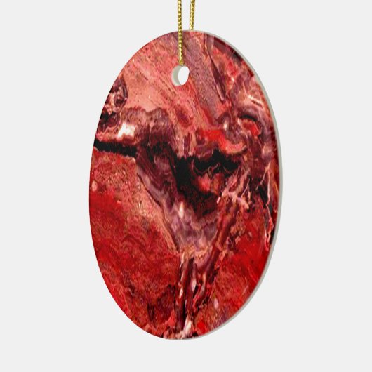 Rote Felsen, Mars Keramik Ornament (Links)