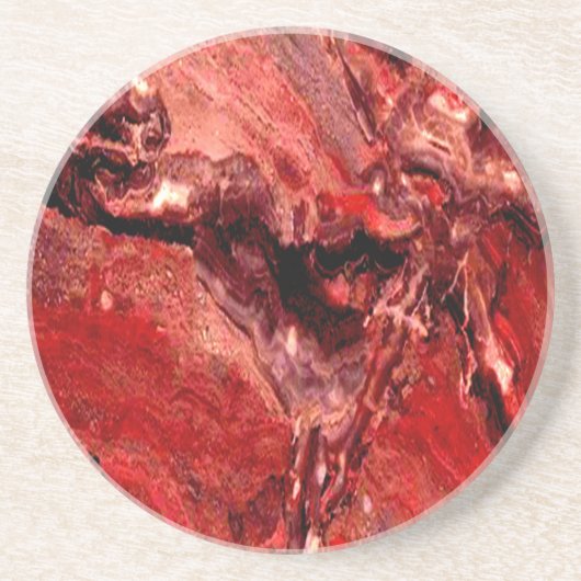Rote Felsen Mars trinken Untersetzer (Vorne)