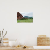 Rote Felsen Park und Gebirgskette Poster (Küche)