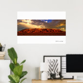 Rote Felsen Poster (Heimbüro)