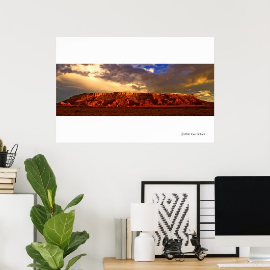 Rote Felsen Poster (Heimbüro)