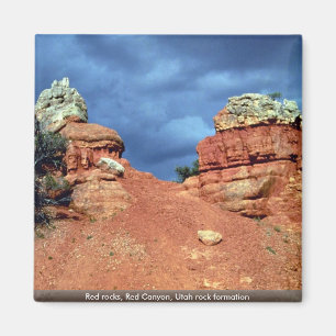Rote Felsen, Roter Canyon, Felsformation Utah Magnet