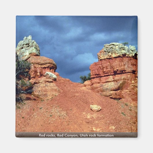 Rote Felsen, Roter Canyon, Felsformation Utah Magnet (Vorne)