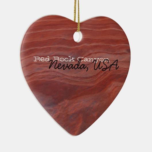 Rote Felsen-Schicht-Studie; Nevada-Andenken Keramikornament (Rechts)