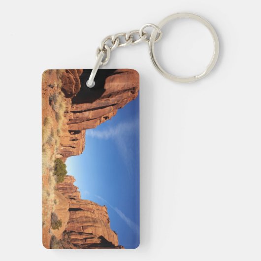 Rote Felsen-Schlucht Schlüsselanhänger (Rückseite)