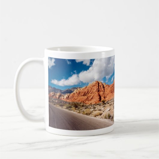 Rote Felsen-Schlucht-Tasse Kaffeetasse (Links)