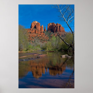 Rote Felsen-Überfahrt in Sedona Winter 4038 Poster