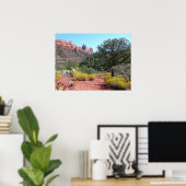 Rote Felsen und Cacti II in Sedona Arizona Poster (Heimbüro)