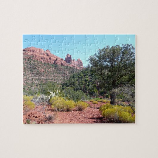 Rote Felsen und Cacti II in Sedona Arizona Puzzle (Horizontal)
