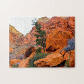Rote Felsen und Canyons Utah. Puzzle (Horizontal)