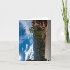 Rote Felsen und die Rocky Mountains Karte