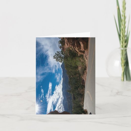 Rote Felsen und die Rocky Mountains Karte (Vorderseite)
