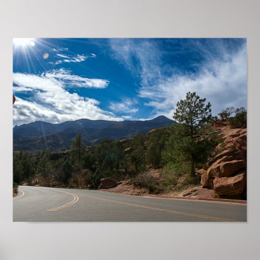 Rote Felsen und die Rocky Mountains Poster (Vorne)