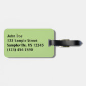 Rote Felsen und Kakteen I Gepäckanhänger (Rückseite horizontal)