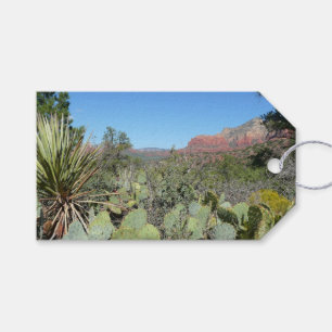 Rote Felsen und Kakteen I Geschenkanhänger