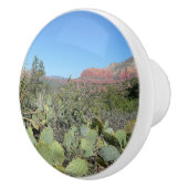 Rote Felsen und Kakteen I Keramikknauf (Rechts)