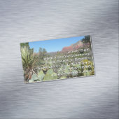 Rote Felsen und Kakteen I Magnetische Visitenkarte (Beispiel)