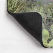 Rote Felsen und Kakteen I Mousepad (Ecke)