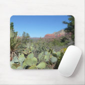 Rote Felsen und Kakteen I Mousepad (Mit Mouse)