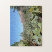 Rote Felsen und Kakteen I Puzzle (Vertikal)