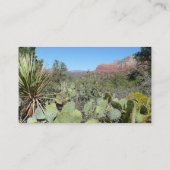Rote Felsen und Kakteen I Visitenkarte (Rückseite)