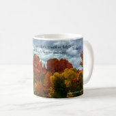 Rote Felsen von Sedona Arizona mit Herbstfarben Kaffeetasse (VorderseiteRechts)