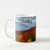 Rote Felsen von Sedona Arizona mit Herbstfarben Kaffeetasse (Links)